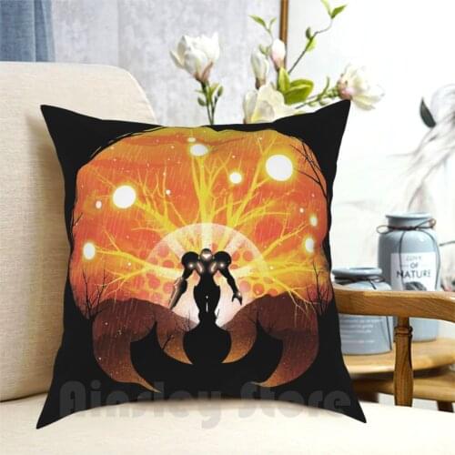 Super Metroid Pillow Case Printed Home Soft DIY Pillow cover Metroid Supermetroid Games Gamers Videogames Geek Nerd