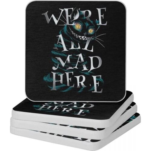 Cheshire Natural Diatomite Square Round Shape Coaster Resistant Water Cup Bonsai Mat Soap Toothbrush Pad Diameter 10cm