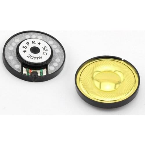 40mm speaker unit 32ohms 116db 0.05w 20-20khz 10pcs