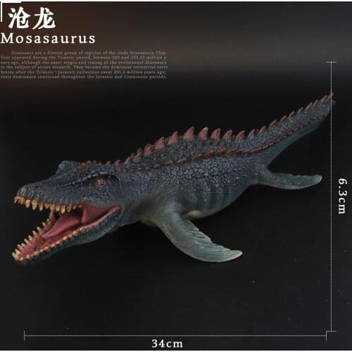 Prehistoric Jurassic Dinosaurs World Mosasaurus Big Size Animals Model Action Figures PVC High Quality Toy For Kids Gift