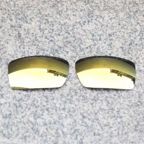 E.O.S Polarized Enhanced Replacement Lenses for Oakley Oil Drum Sunglasses - 24K Gold Polarized Mirror