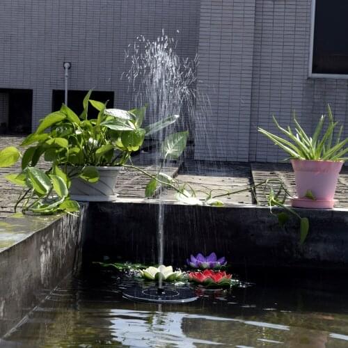 Water Fountain For Garden 7V Solar Fountain Watering kit Power Solar Pump Pool Pond Submersible Waterfall Floating Solar Panel