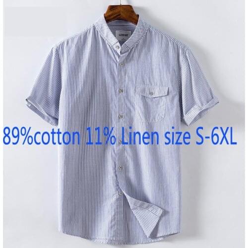 MEI QIU MEI Mens Linen Shirts