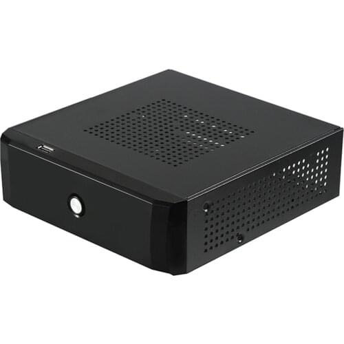 Chassis Metal 2.0 USB With Radiator Hole Mini ITX Desktop Power Supply Host Practical Gaming Computer Case HTPC Office Home