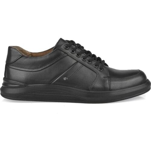 Zia Men 'S Black Genuine Leather Shoes