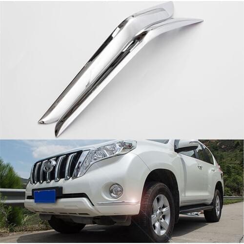 Front/Rear Corner Bumper Molding Sill Cover Trim Frame Decorative For Toyota Prado FJ150 2010-2015 2016 Car Styling Accessories