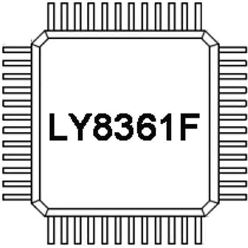 New original LY8361F Audio Amplifier Multi Channel Class D 8 to 19V Single-End 4xSE 2xBTL 2.1 CH. PBTL 48 LQFP