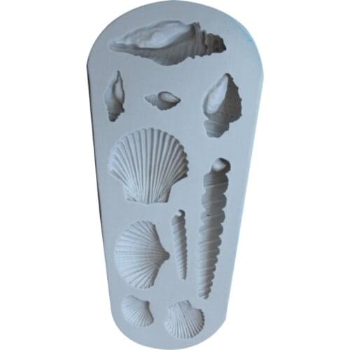 3D conch shell shape silicone mold cake frame candy cake diy Cupcake Candy Chocolate Mold