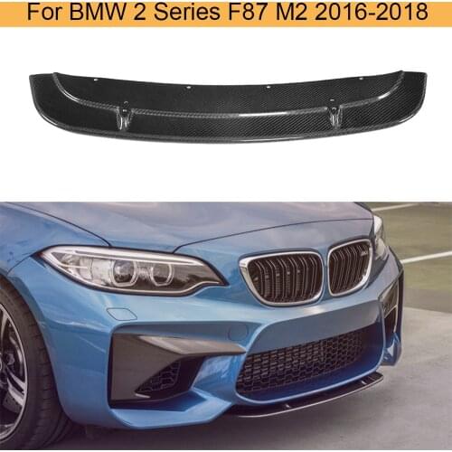 Carbon Fiber Front Bumper Lip Spoiler For BMW F87 M2 2 Series 2016 - 2018 Head Front Bumper Lip Chin Spoiler Splitters Protector