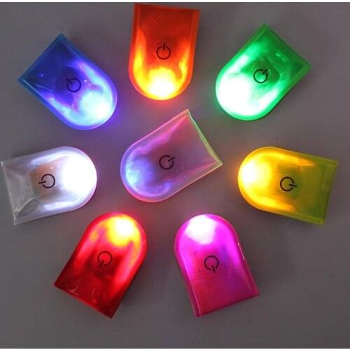 Reflective Shining Night Running Hiking Safe Warning Multi-functional LED Clip Outdoor Cycling Jogging Safety Light