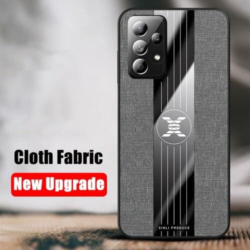 Fabric Cloth Case For Samsung Galaxy A52 A72 A51 A72 A32 A50 A30S A70 A12 A42 A02S A21S A01 A10 Soft Silicone Case Cover Coque