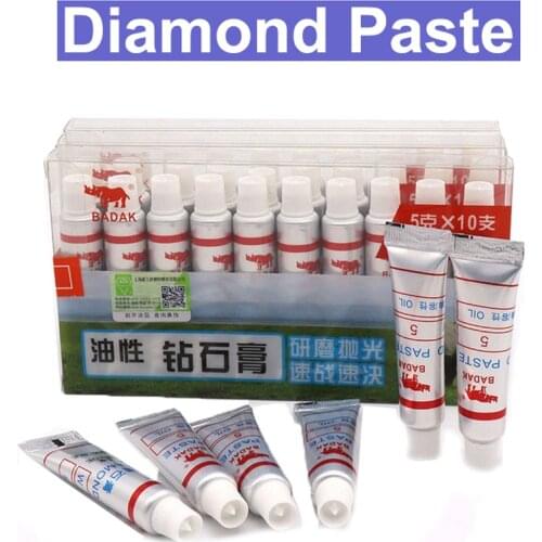 URANN 12pcs Diamond Polishing Lapping Paste Compound Syringes W0.5 ~40 Micron Glass Metal Grinding Polishing Abrasive Tools