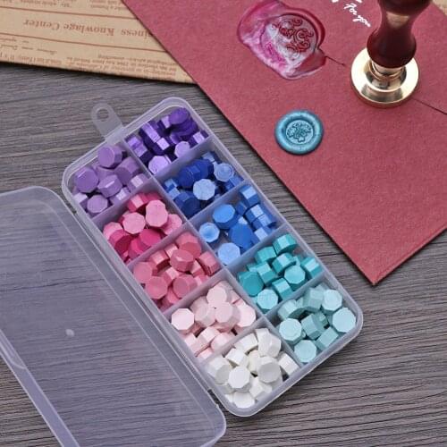 Grain Vintage Wax Seal Stamp Beads Wedding Wax Seal Ancient Sealing Wax Sealing Wax Pills for Envelope Wedding 200pcs