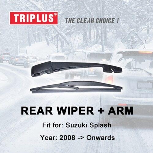 Rear Wiper with Arm for Suzuki Splash (2008-Onwards) 1pc 10" 250mm,Rear Wiper Arm & Rear Wiper Blades