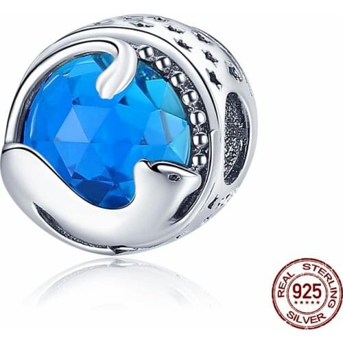 925 Sterling Silver Cat Inlaid With Diamond Beads Fit Original Pandora Bracelet&Bangle Making Fashion DIY Jewelry For Women