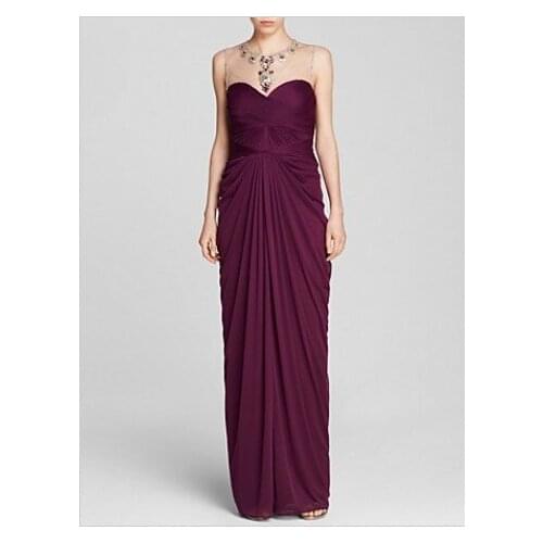 Vestido de festa longo purple chiffon long dress party evening elegant dress formal dresses robe de soiree 2019 new fashion