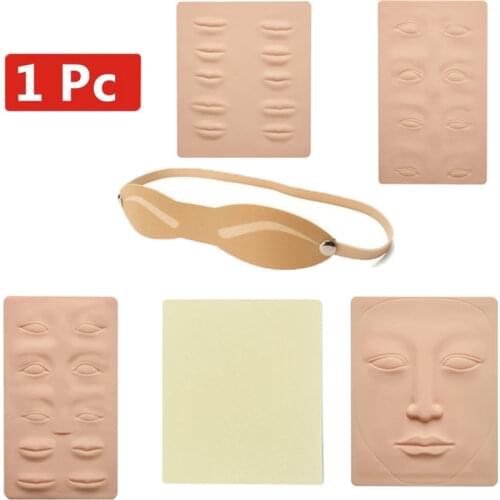 High Quality 1pcs Permanent Makeup Tattoo Eyebrow Lips 20X15cm Blank Tattoo Practice Skin Sheet for Needle Machine Tattoo Supply