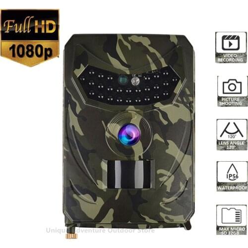 1080P Hunting Camera Photo Trap 12MP Wildlife Trail Night Vision Trail Thermal Imager Video Cameras for Hunting Scouting Game