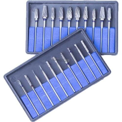 2 Box/20pcs Dental Tungsten Steel Burs Drills Nitrate 2.35mm Dental Lab Titanium Nitrate Carbide Burs Dentistry 2.35 Polisher