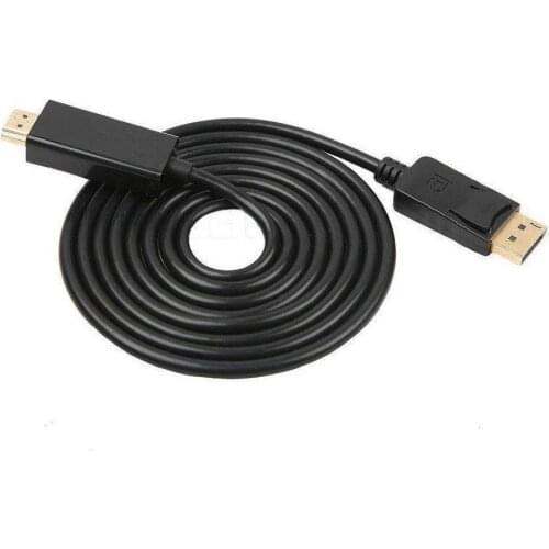 6FT Displayport HDMI-compatible Adapter 1080P 4K Display to Laptop Cable Port Converter For PC Projector Displayport DP J4A0