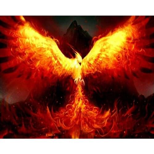 Flaming Phenix diamond Embroidery diy diamond painting mosaic diamant painting 3d cross stitch pictures H510