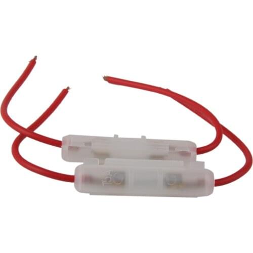 2pcs 15A Glass Fuse Holder Box W.Wire Cable for Auto Car Truck Motorcycle