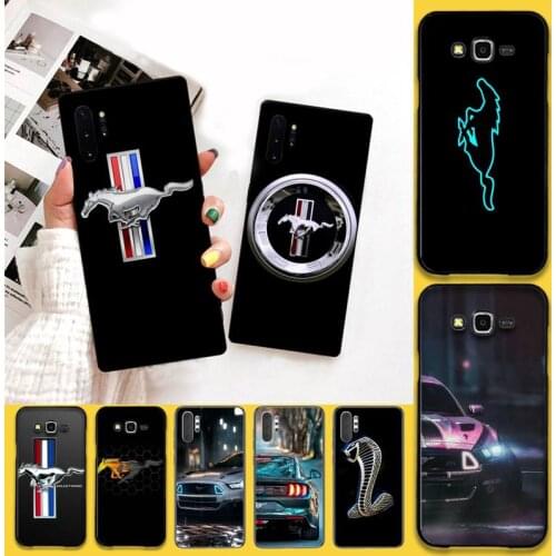 PENGHUWAN Cool mustang car Soft black Phone Case For Samsung Galaxy J7 J8 J6 Plus 2018 Prime Note 7 8 9 10 pro