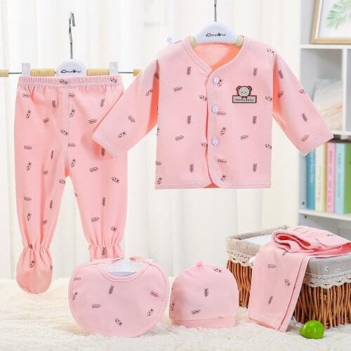 Winter kids clothes newborn thermal underwear set Five Pieces Set boys girls baby suit