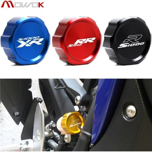 For BMW S1000XR 2014-2018 S100RR 2010-2019 S1000R 2014-2019 Motorcycle CNC Rear Brake Fluid Reservoir Cover Cap