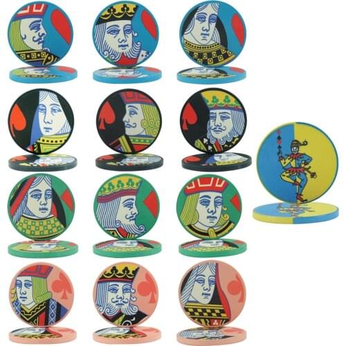 10g/piece EPT Poker Chips Custom Any Logo Ceramic 39mm with Denomination Professional