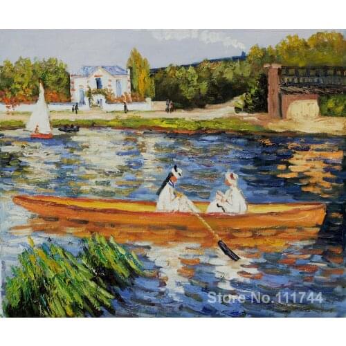 Boating on the Seine Pierre Auguste Renoir famous paintings oil canvas reproduction High quality Hand painted