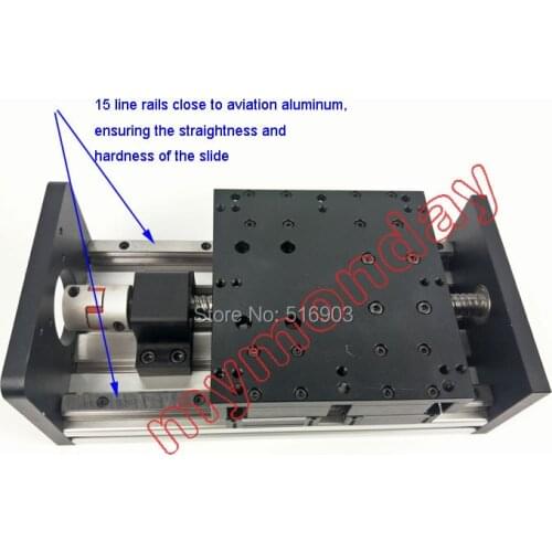 GX150 1605 Ballscrew 1200mm Effective Travel Rail Linear Guide Moving Table Slide Module Motion Without Motor CNC Machine
