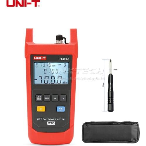 UNI-T UT692D Optical Power Meter Measurement Range -70 to 10dBm 800-1700nm InGaAs Backlight Tool IP65 Professional Tester