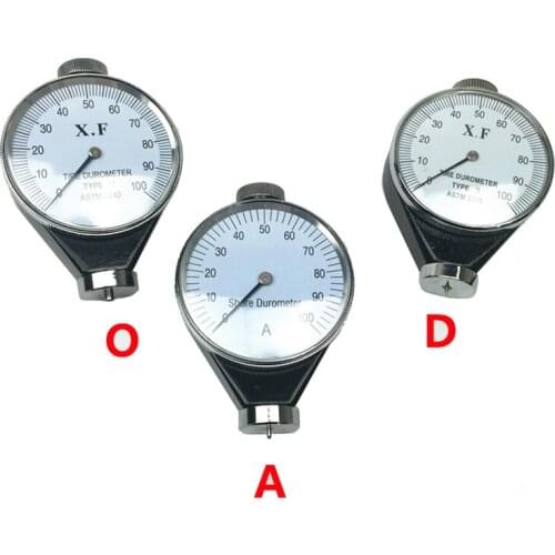 Shore Type A/O/D Rubber Tire Durometer Hardness Tester Meter 0-100 HA 0-100HO 0-100HD hardness measure gauge