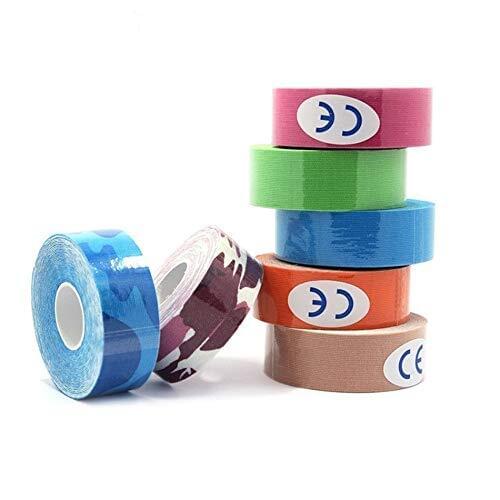 1 inch Kinesiology Tape 5M Cotton Athletic Elastic Adhesive Muscle Sports Tape Bandage Physio Strain Injury Support