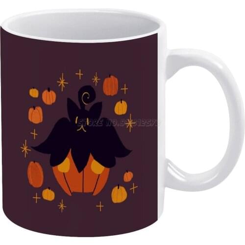 Fall Pumpkaboo Pumpkin Single White Mug Coffee Mugs Girl Gift Tea Milk Cup Mugs Pumpkaboo Pumpkins Fall Autumn Seasonal Hallow