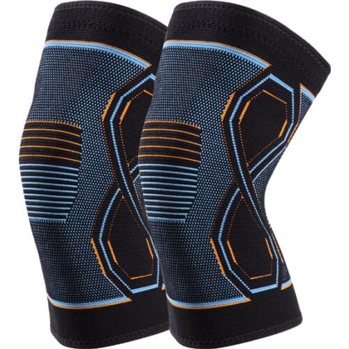 Compression Knee Brace Workout Knee Support for Joint Pain Relief Running Biking Basketball Knitted Knee Sleeve for Adult