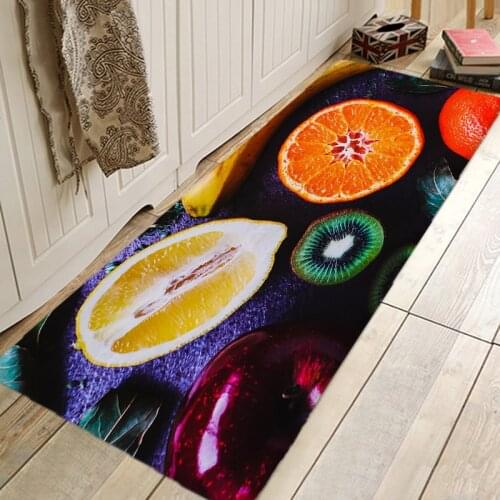 Colorful Fruit Season Hallway Carpets Kitchen Entrance Door Mat Anti-slip Floor Rug Bathroom Area Hallway Free Shipping