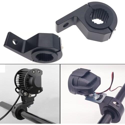 Motorcycle Spotlight Bracket Motorcycle Headlight Clamps Brackets Tube Clamp Kit Automobile Spotlight Fog Lamp Refitted Bracket