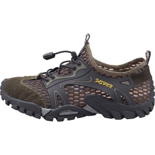 Hot Mens Breathable Mesh Waterproof Hiking Shoes Outdoor Climbing Trekking Wading Swimming Non-slip Wear Resistant Sneakers Men