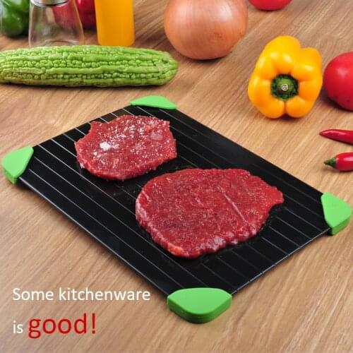 Fast Defrosting Tray planche decongelation Thaw Frozen Food Meat Fruit Quick Defrosting Plate Board Defrost Tray Kitchen Gadgets