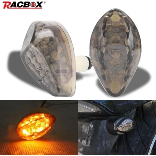 Motorcycle Smoke Turn Signal Light Led Flush Mount Motorbike Flash Indicator Side Lights For Honda CBR 600RR 1000RR 600 F4 F4i