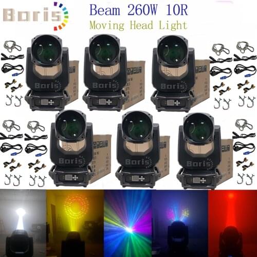 No Tax 6pc/lot 10r Beam 260w Sharpy Beam 10r Moving Head Light Sharpy Lyre Disco Nightclub Stage Light Moving Head Beam Light
