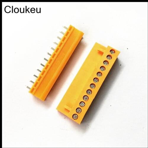 Orange HT3.96 12P Straight pin Connecting terminal HT3.96-12PV Connector Plug+Socket 10Sets