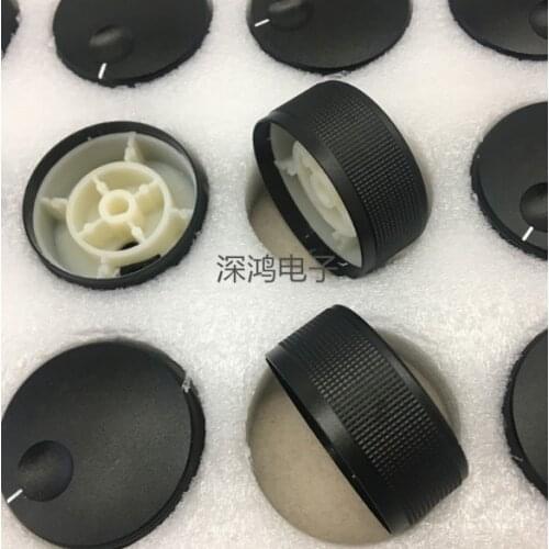 Original amplifier main volume potentiometer knob cap diameter 45MM high 20MM 45*20mm half axis hole 6MM with indicators index