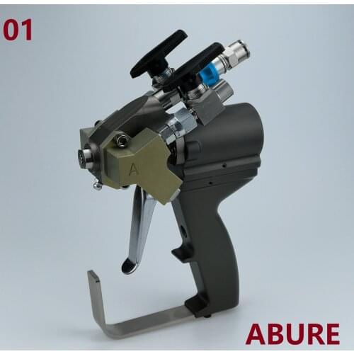P2 gun, A5 spray gun ABRA501 with 01 Mix Chamber for mediem flow output spray polyurethane foam applications