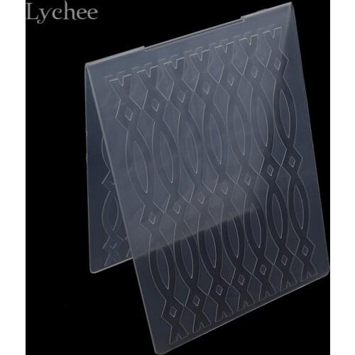 Lychee Life Fish Design Plastic Embossing Folder For Scrapbook DIY Album Card Tool Plastic Template Stamp Home Decoration
