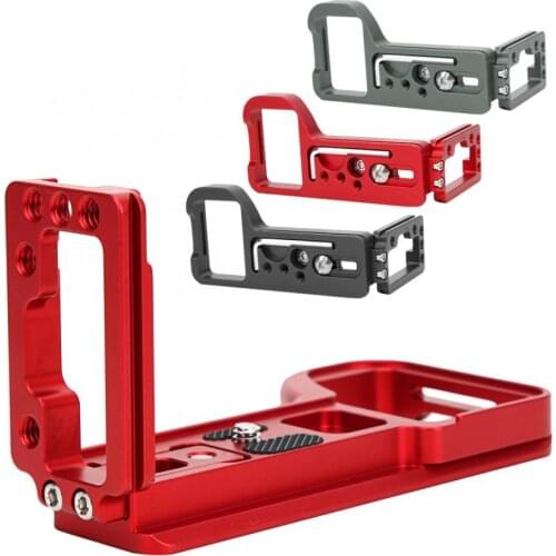 Stretchable Aluminium Alloy L Plate Quick Release L Plate Hand Grip Bracket for Sony A6600 ILCE-6600 Mirrorless Plate