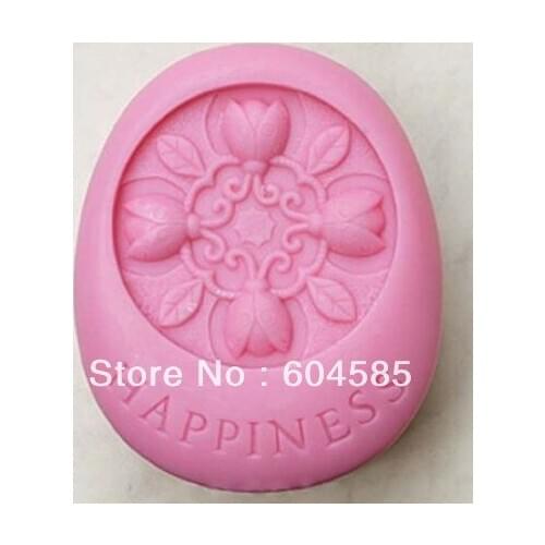 Happiness 50202Craft Art Silicone Soap mold Craft Molds DIY Handmade soap molds