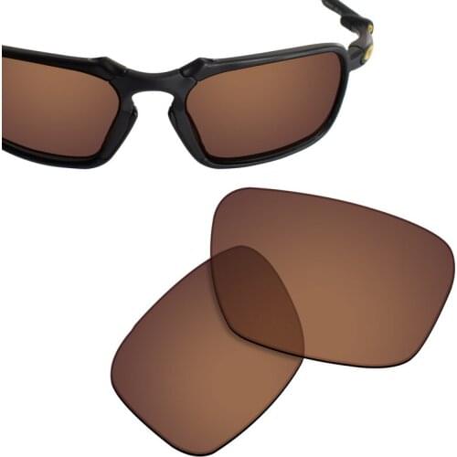 SmartVLT Replacement Lenses Polarized for Oakley Badman Sunglasses - Earth Brown
